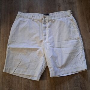 Polo Ralph Lauren White Cotton Flat Front Shorts Men's Size 40